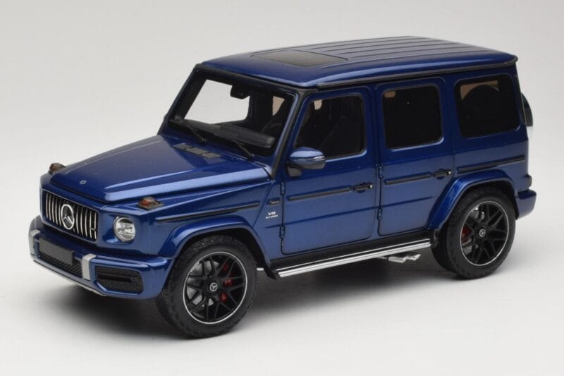 Mercedes G 63 AMG W463 Blue Metallic Minichamps 1:18 110037061 Métal Moulé