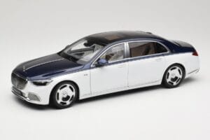 Mercedes Maybach S-Class Z223 Nautical Blue Diamond White Almost Real 1:18 820126 Métal Moulé
