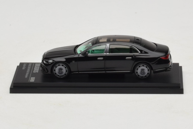 Mercedes Maybach S-Class W223 Brabus S850 Masterpiece Obsidian Black Almost Real 1:64 660101001 Métal Moulé