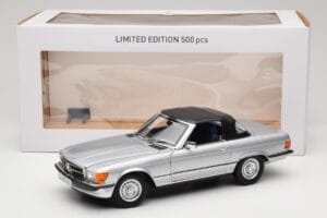 Mercedes R107 380 SL Argent Norev 1:18 183725 Métal Moulé — image 8 sur 8