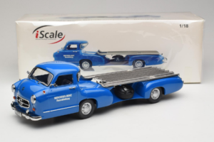 Mercedes Renntransporter Blaues Wunder iScale 1:18 118000000006-P1 Métal Moulé — image 6 sur 6