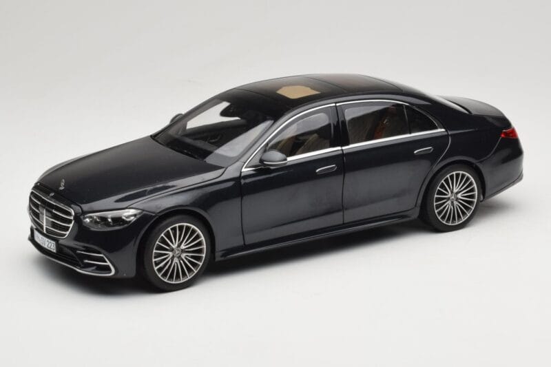 Mercedes S-Class W223 AMG Line Anthracite Blue Norev 1:18 183800 Métal Moulé