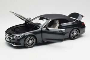 Mercedes S-Class Cabriolet A217 Magnetite Noir Métallisé Norev 1:18 B66960354 Métal Moulé — image 2 sur 8