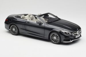 Mercedes S-Class Cabriolet A217 Magnetite Noir Métallisé Norev 1:18 B66960354 Métal Moulé — image 6 sur 8