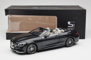 Mercedes S-Class Cabriolet A217 Magnetite Noir Métallisé Norev 1:18 B66960354 Métal Moulé — image 8 sur 8