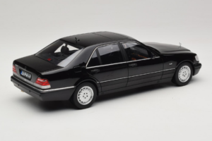 Mercedes S-Class W140 S600 Obsidian Black Metallic Norev 1:18 183045 Métal Moulé — image 3 sur 8