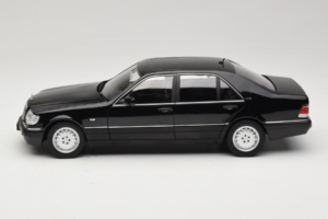 Mercedes S-Class W140 S600 Obsidian Black Metallic Norev 1:18 183045 Métal Moulé — image 4 sur 8