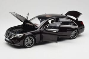Mercedes S-Class W222 AMG Line Ruby Noir Metallic Norev 1:18 183483 Métal Moulé — image 2 sur 8