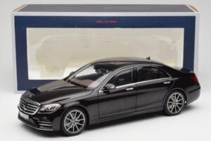 Mercedes S-Class W222 AMG Line Ruby Noir Metallic Norev 1:18 183483 Métal Moulé — image 8 sur 8