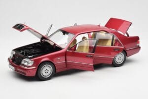 Mercedes S500 W140 Rouge Metallic Norev 1:18 183579 Métal Moulé — image 2 sur 8
