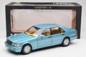 Mercedes S500 W140 Turquoise Métallisé Norev 1:18 183561 Métal Moulé — image 8 sur 8