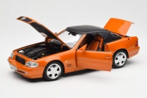 Mercedes SL 500 R129 Orange Metallic Norev 1:18 183752 Métal Moulé — image 2 sur 8
