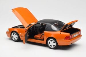 Mercedes SL 500 R129 Orange Metallic Norev 1:18 183752 Métal Moulé — image 5 sur 8