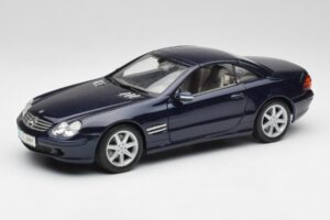 Mercedes SL 500 R230 Bleu Maisto 1:18 B66962126 Métal Moulé