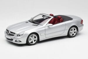 Mercedes SL 500 R230 Cabriolet Iridium Argent Minichamps 1:18 B66962388 Métal Moulé