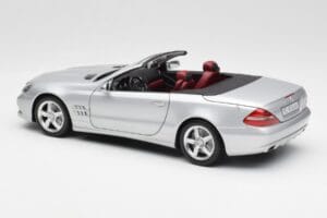 Mercedes SL 500 R230 Cabriolet Iridium Argent Minichamps 1:18 B66962388 Métal Moulé — image 7 sur 8