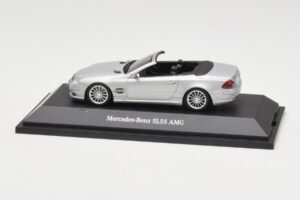 Mercedes SL 55 AMG R230 Argent Minichamps 1:43 B66962347 Métal Moulé