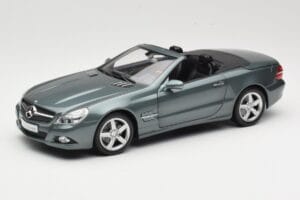 Mercedes SL R230 Amiant Green Minichamps 1:18 B66962389 Métal Moulé