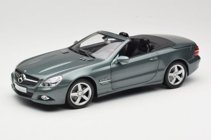 Mercedes SL R230 Amiant Green Minichamps 1:18 B66962389 Métal Moulé