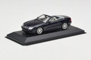 Mercedes SL500 R129 Dark Blue Metallic Minichamps 1:43 SL001 Métal Moulé — image 2 sur 4