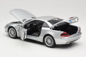 Mercedes SL55 AMG R230 Argent Maisto 1:18 36894 Métal Moulé — image 5 sur 8