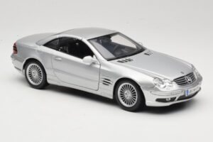 Mercedes SL55 AMG R230 Argent Maisto 1:18 36894 Métal Moulé — image 6 sur 8