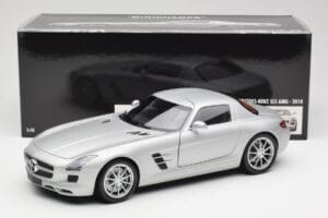Mercedes SLS AMG C197 Iridium Argent Minichamps 1:18 100039026 Métal Moulé — image 8 sur 8