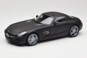 Mercedes SLS AMG C197 Matte Black Minichamps 1:18 100039027 Métal Moulé