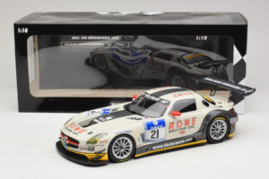 Mercedes SLS AMG GT3 #21 Rowe Racing M. Zehe / M. Hartung ADAC 24h Nurburgring 2012 Minichamps 1:18 151123121 Métal Moulé — image 6 sur 6