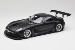 Mercedes SLS AMG GT3 C197 Street Mat Noir Minichamps 1:18 151113101 Métal Moulé