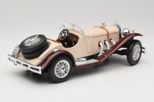 Mercedes SSK Beige & Rouge Foncé Bburago 1:18 3009-M4 Métal Moulé — image 2 sur 6