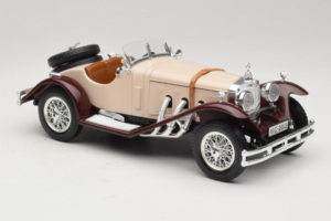 Mercedes SSK Beige & Rouge Foncé Bburago 1:18 3009-M4 Métal Moulé — image 4 sur 6