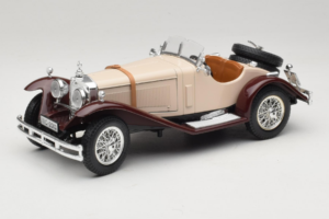 Mercedes SSK Beige & Rouge Foncé Bburago 1:18 3009-M4 Métal Moulé