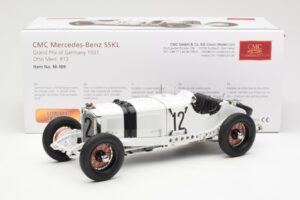 Mercedes SSKL #12 O. Merz German GP 1931 CMC 1:18 M-189 Métal Moulé — image 6 sur 6
