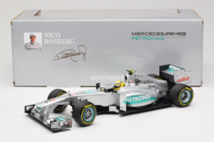 Mercedes W03 #8 N. Rosberg Mercedes AMG Petronas Showcar 2012 Minichamps 1:18 110120078 Métal Moulé — image 7 sur 7