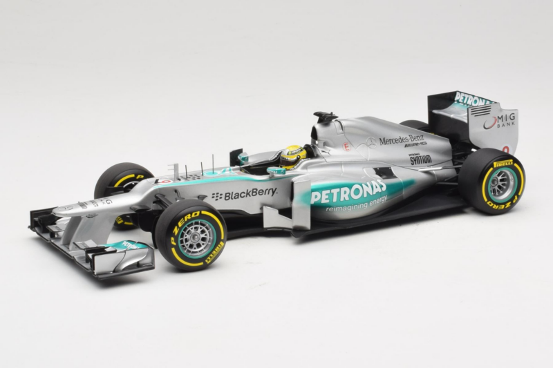 Mercedes W04 #9 N. Rosberg Mercedes AMG Petronas Showcar 2013 Minichamps 1:18 110130079 Métal Moulé