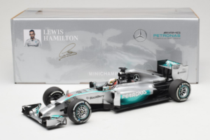 Mercedes W05 #44 L. Hamilton Mercedes AMG Petronas Chinese Grand Prix Winner 2014 Minichamps 1:18 110140244 Métal Moulé — image 7 sur 7