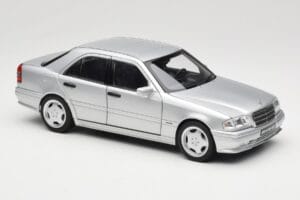 Mercedes C36 AMG W202 Silver Metallic Norev 1:18 183380 Métal Moulé — image 6 sur 8