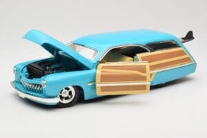 Mercury Merc Woodie Bleu Hot Wheels 1:18 27806 Métal Moulé — image 2 sur 8