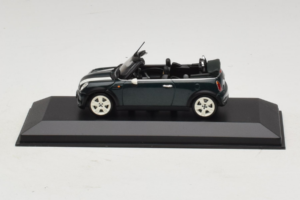 Mini Cooper Cabriolet Vert Avec Bande Blanche Minichamps 1:43 80420309093-R1 Métal Moulé