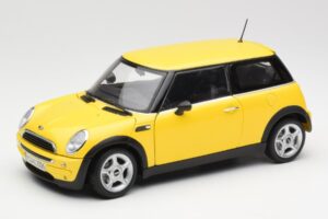 Mini Cooper One R50 Pack Aérodynamique Jaune Kyosho 1:18 80430148553 Métal Moulé