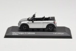 Mini Cooper S R57 Cabriolet Argent Minichamps 1:43 431138830 Métal Moulé
