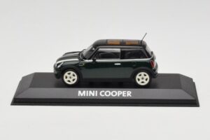 Mini Cooper S R53 Vert Avec Bandes Minichamps 1:43 MINI006 Métal Moulé