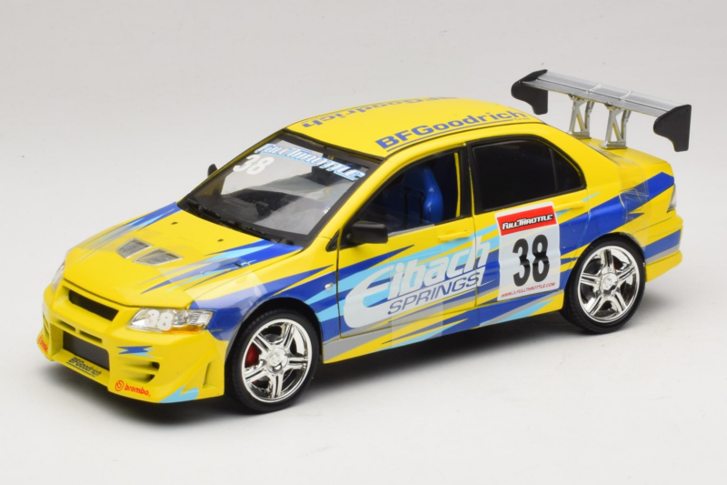 Mitsubishi Lancer EVO VII Fast & Furious Tokyo Drift Joyride 1:18 53607B Métal Moulé