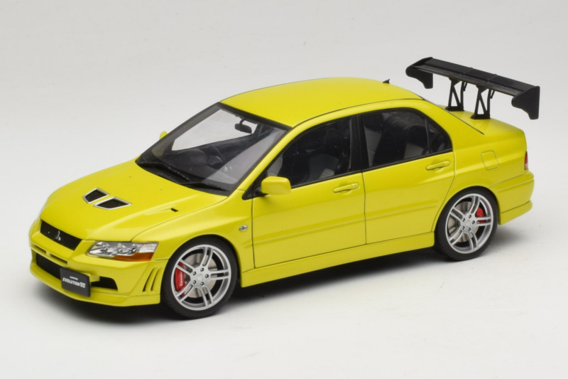Mitsubishi Lancer Evo VII Mustard Yellow AUTOart 1:18 77166 Métal Moulé