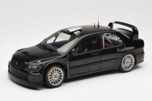 Mitsubishi Lancer Evolution WRC Plain Body Noir AUTOart 1:18 80528 Métal Moulé