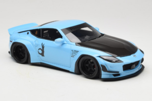 Nissan Fairlady Z RZ34 Pandem China Blue Black GT Spirit 1:18 GT943 Résine — image 4 sur 6