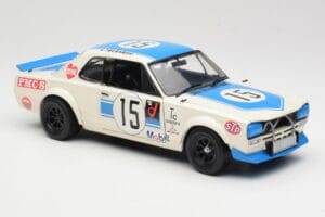 Nissan Skyline 2000GT-R KPGC10 #15 K. Takahashi Nissan Works JTCC 1972 Kyosho 1:18 08122B Métal Moulé — image 6 sur 8