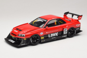 Nissan Skyline ER34 LB Super Silhouette Active Red GT Spirit 1:18 GT570 Résine