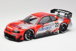 Nissan Skyline GT-R #22 M. Krumm / S. Motoyama Xanavi Nismo JGTC 2002 AUTOart 1:18 80277 Métal Moulé